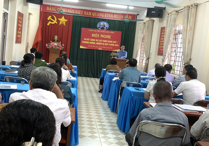Đồng chí Hoàng Xuân Đồng, Phó Chánh Văn phòng UBND tỉnh Lạng Sơn phát biểu chỉ đạo tại Hội nghị